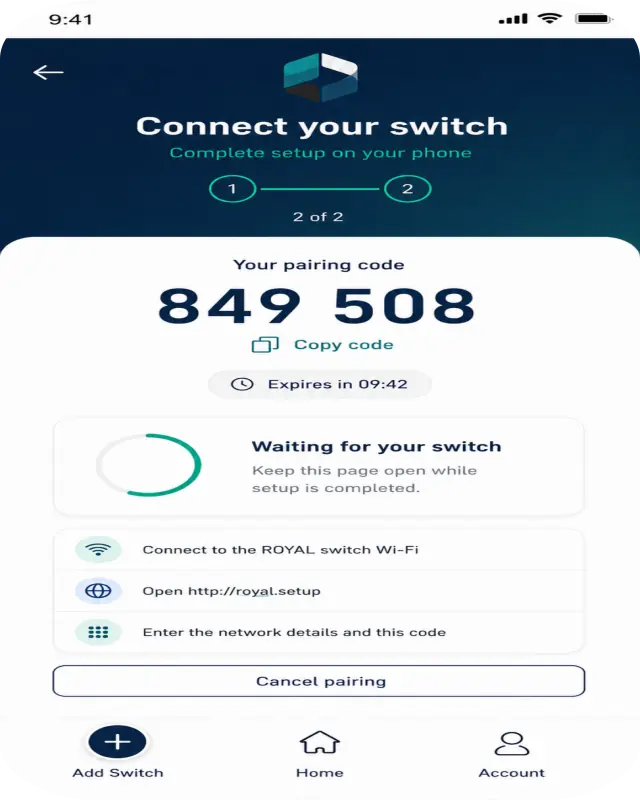 وباپلیکیشن Royal روی تلفن همراه